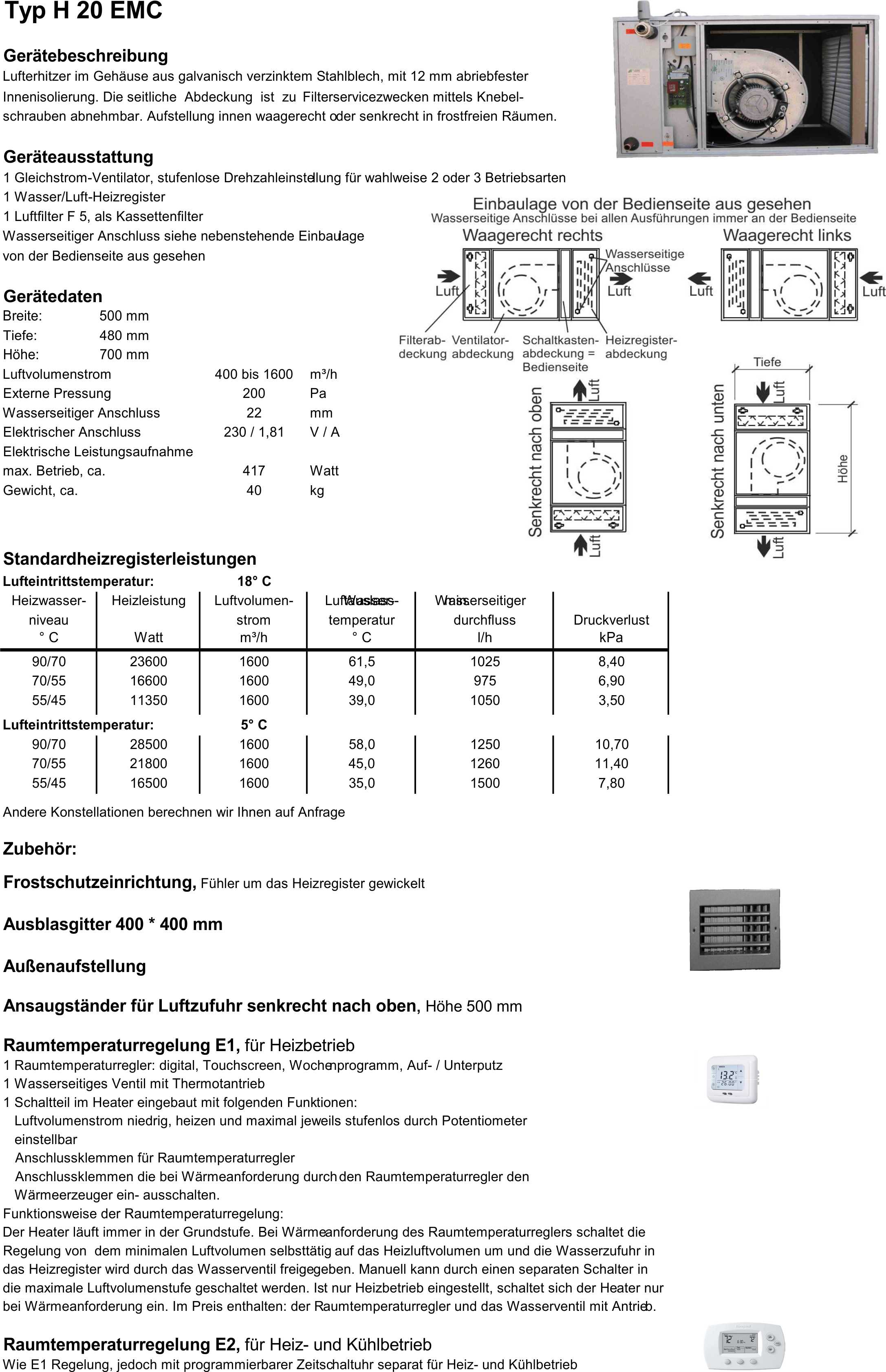Typenblatt H20 EMC